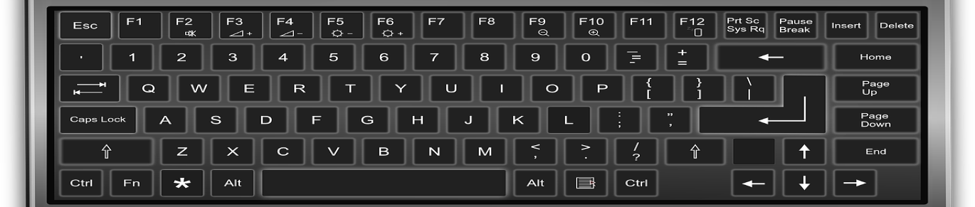 Image with headphones and keyboard