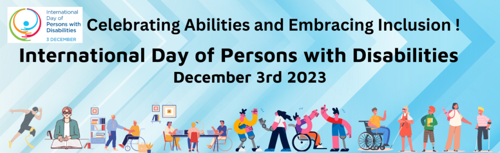 international day person witt disability Banner